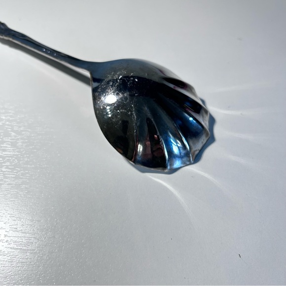 Retroneu Korea Stainless Serving Spoon Flatware Intricate Ornate Design - Picture 4 of 8